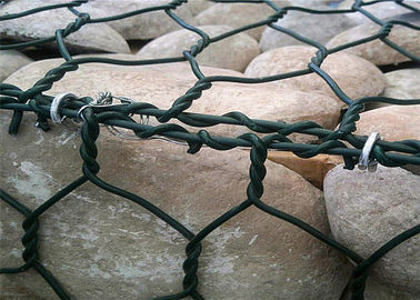 8 * 10 Vật liệu tráng PVC Gia cố giỏ Gabion cho Bờ sông