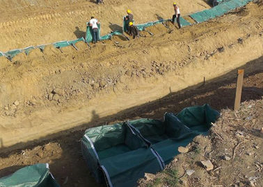 Túi địa kỹ thuật PP Bunker Quân đội Galfan Metal Gabion Giỏ