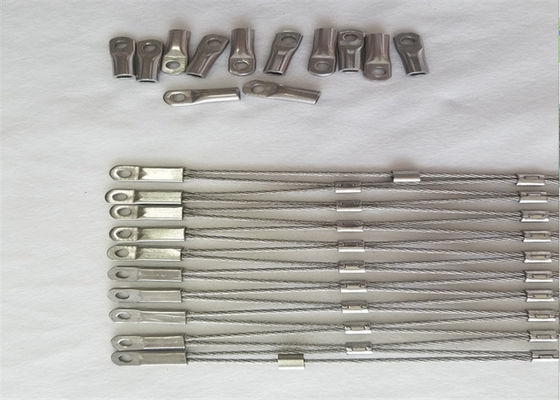 Rhomboid Hole Rockfall Prevention Netting với kết nối sắt cho vườn thú