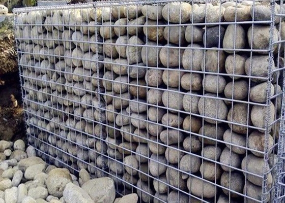 Giỏ Gabion hàn bền 2.0mm Tuổi thọ cao trong khu vực trang trí